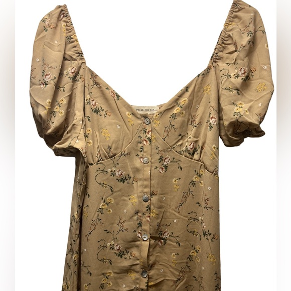 NWOT Pie In The Sky Button-Down Sweetheart Style Maxi Dress, Size XL - Picture 5 of 6